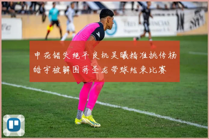 申花错失绝平良机吴曦精准挑传杨皓宇被解围蒋圣龙带球结束比赛